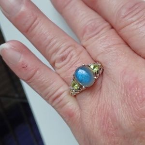 925 Sterling Silver Laboradite Ring 8